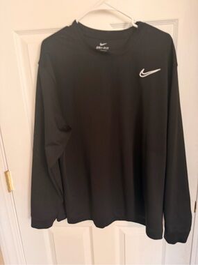 Nike Black Dri-FIT Performance Long Sleeve Shirt